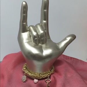 New Stretch Charms Bracelet Princes Hearts Pink